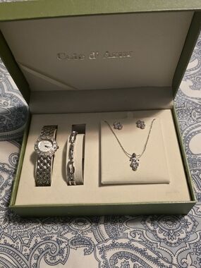 Vintage Cote D'Azur Silver-Tone Women’s Jewelry Set